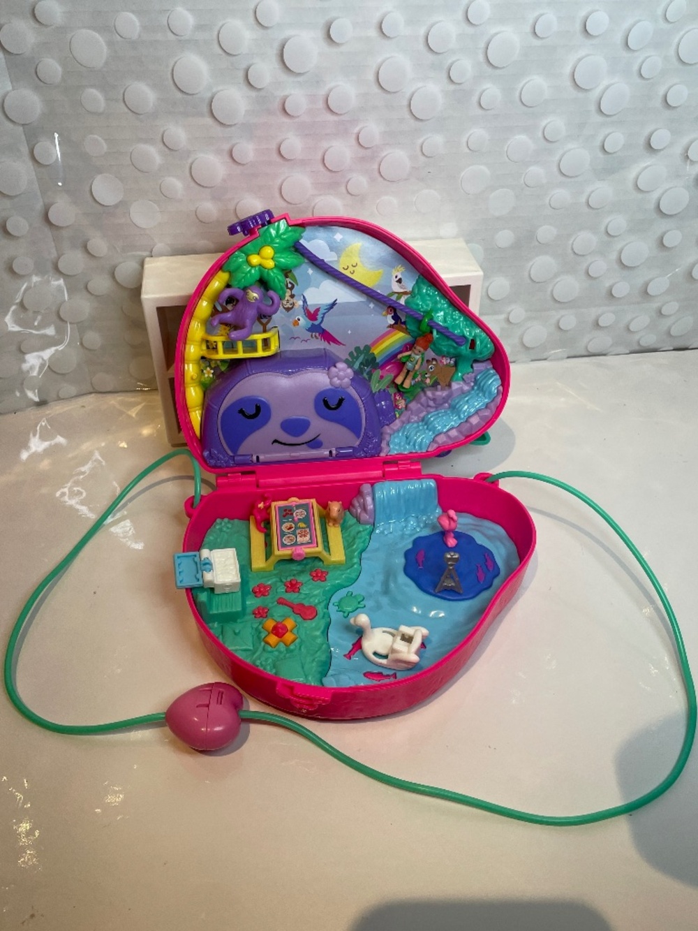 Polly Pocket 🦥Sloth Family 2-in-1 Purse Compact Playset